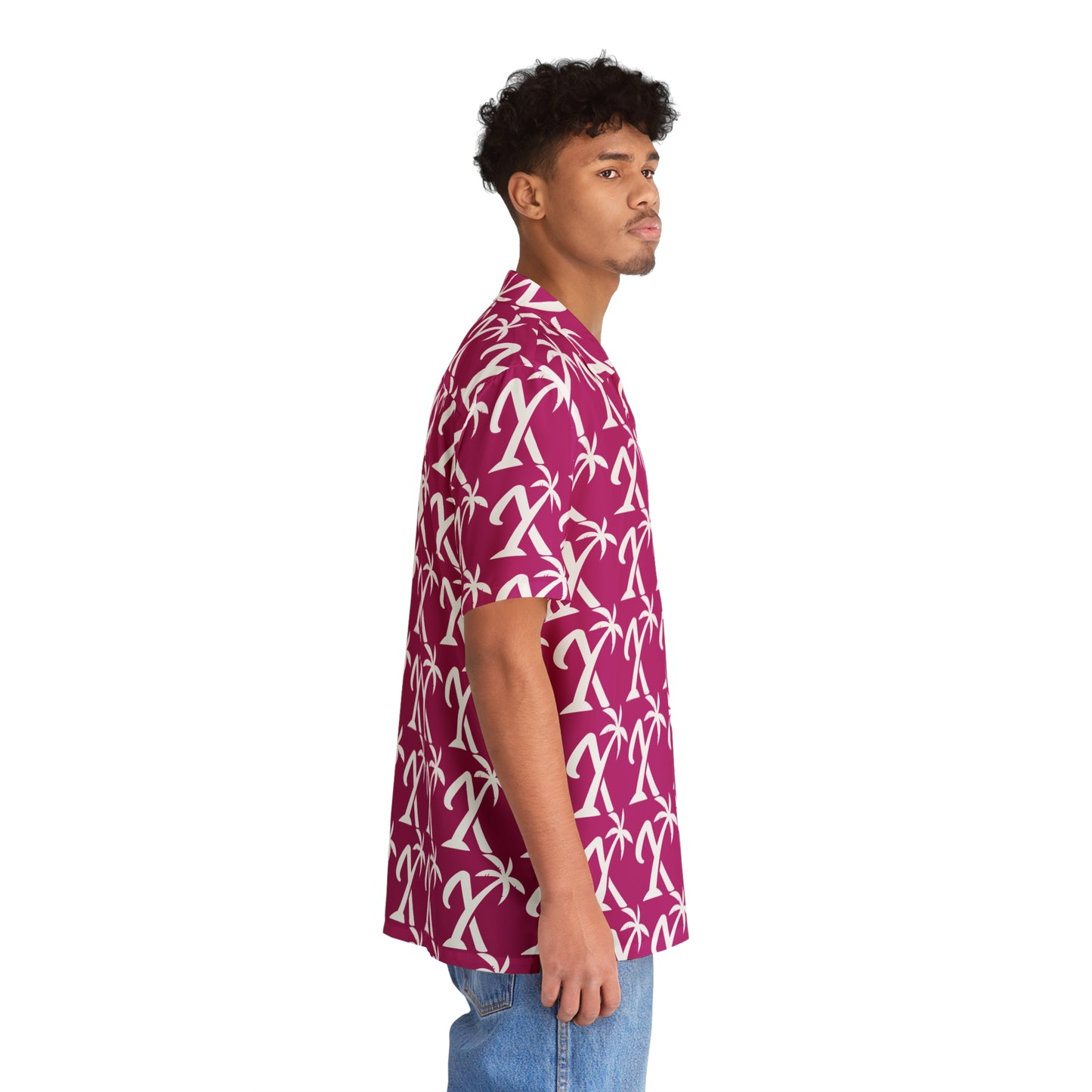 Hawaiian Shirt Pink - Xavier's Island Streetwear and Beach Vibes