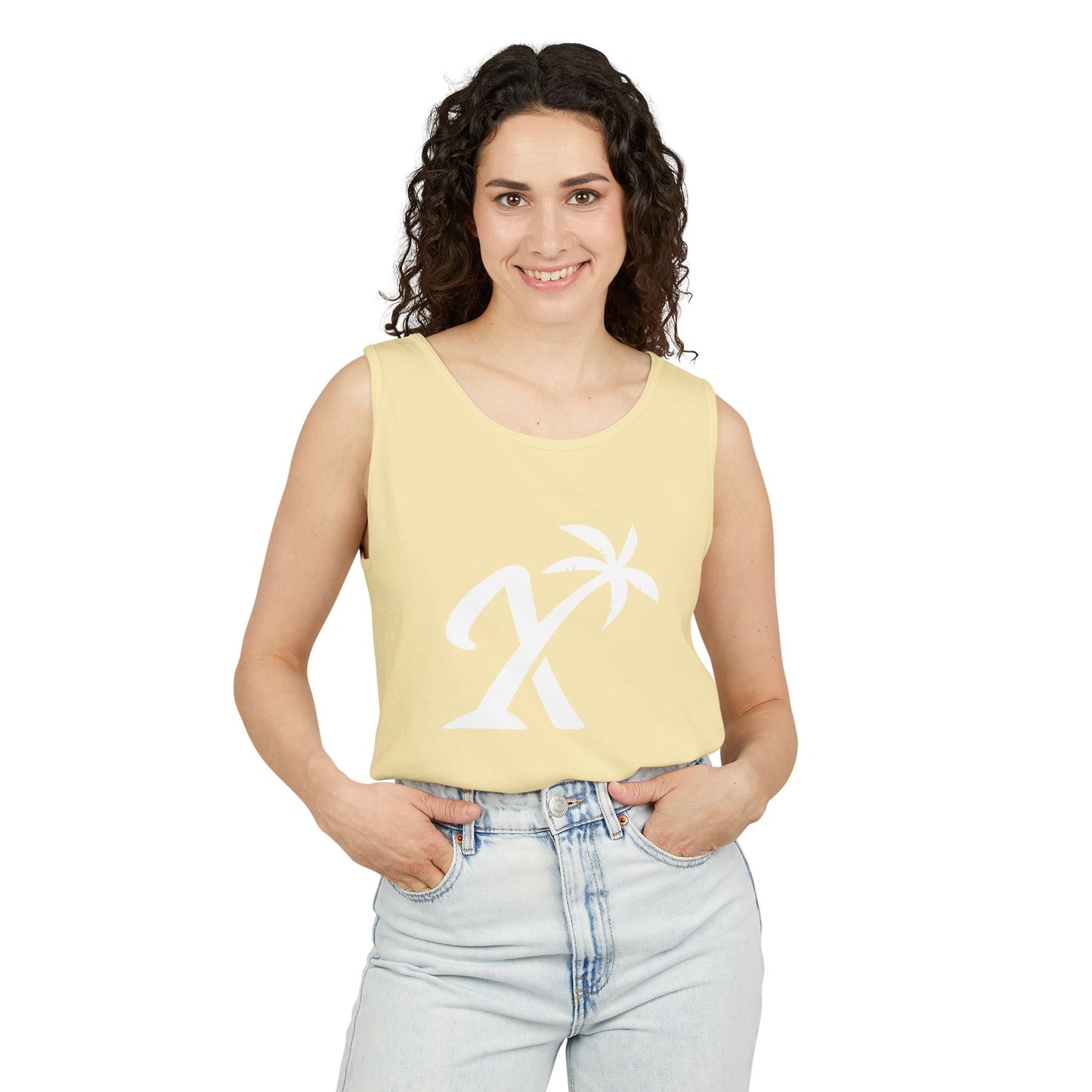 Unisex Garment-Dyed Tank Top for Summer Vibes - Perfect for Casual Outings & Beach Days