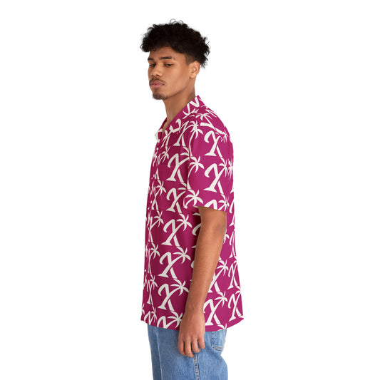 Hawaiian Shirt Pink - Xavier's Island Streetwear and Beach Vibes