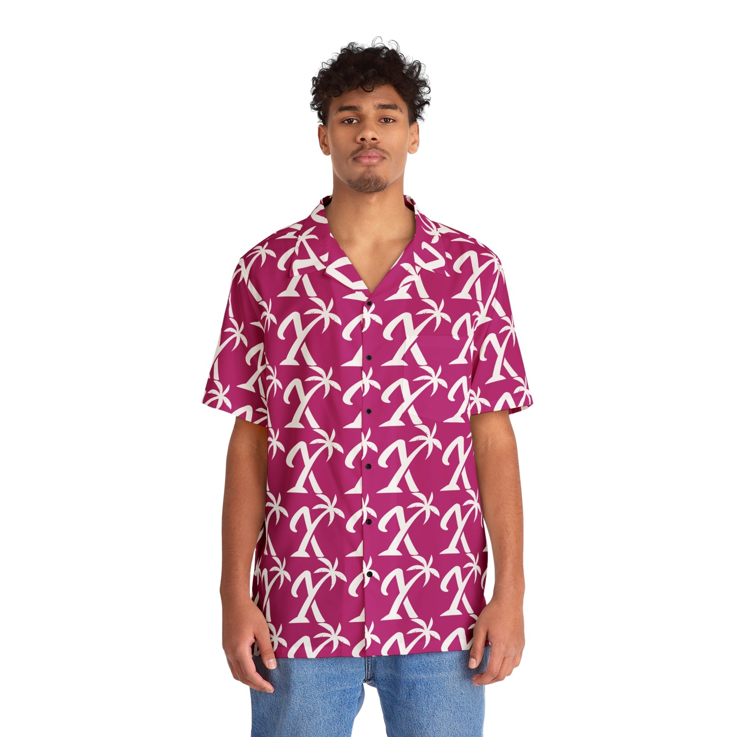 Hawaiian Shirt Pink - Xavier's Island Streetwear and Beach Vibes