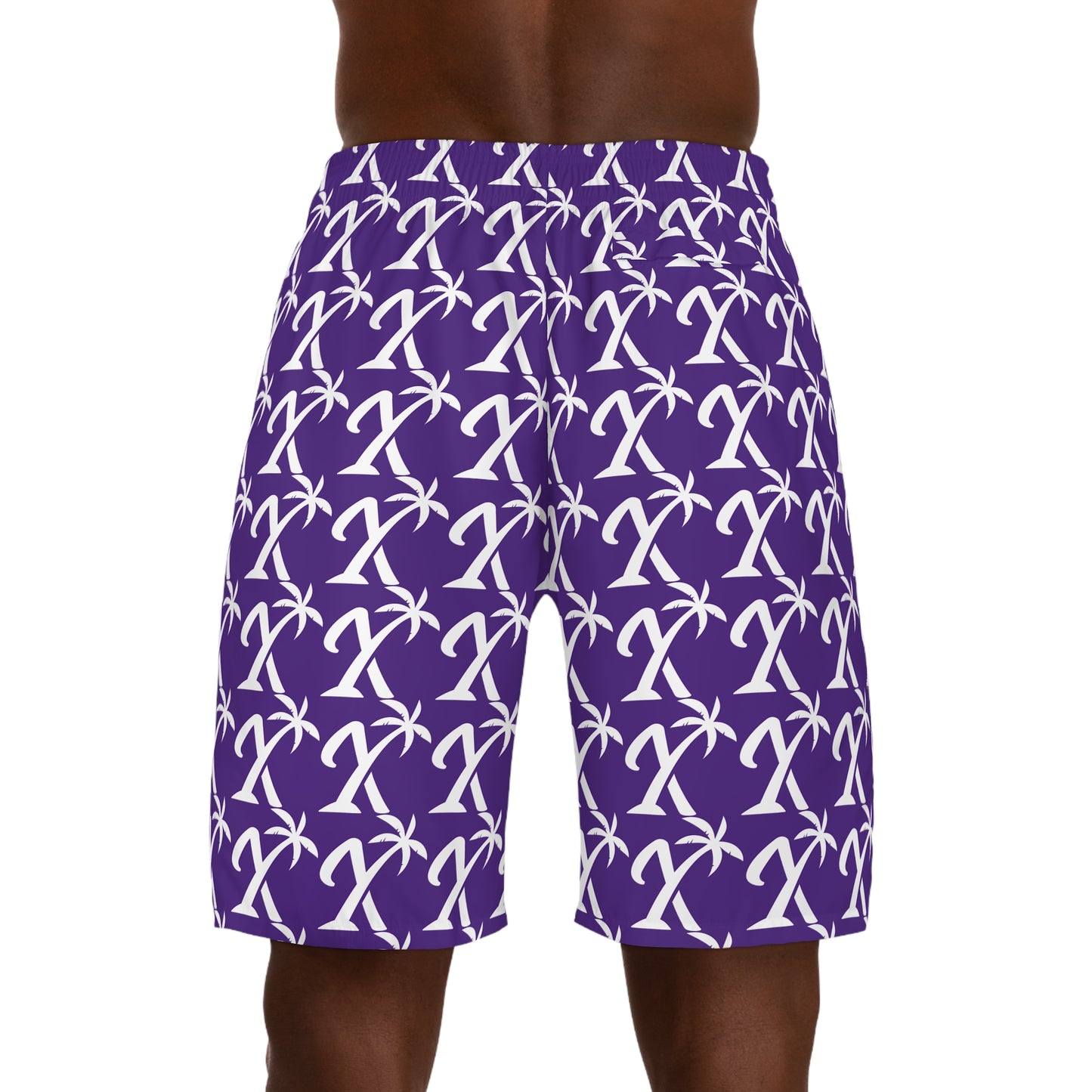 Purple X Island Men's Jogger Shorts - Stylish Summer Wear 2