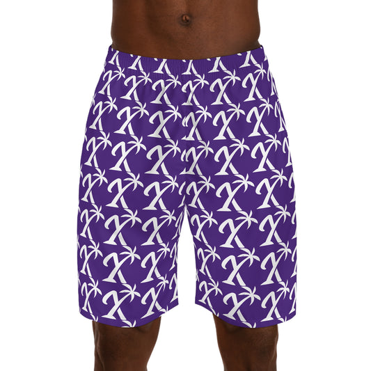 Purple X Island Men's Jogger Shorts - Stylish Summer Wear 2