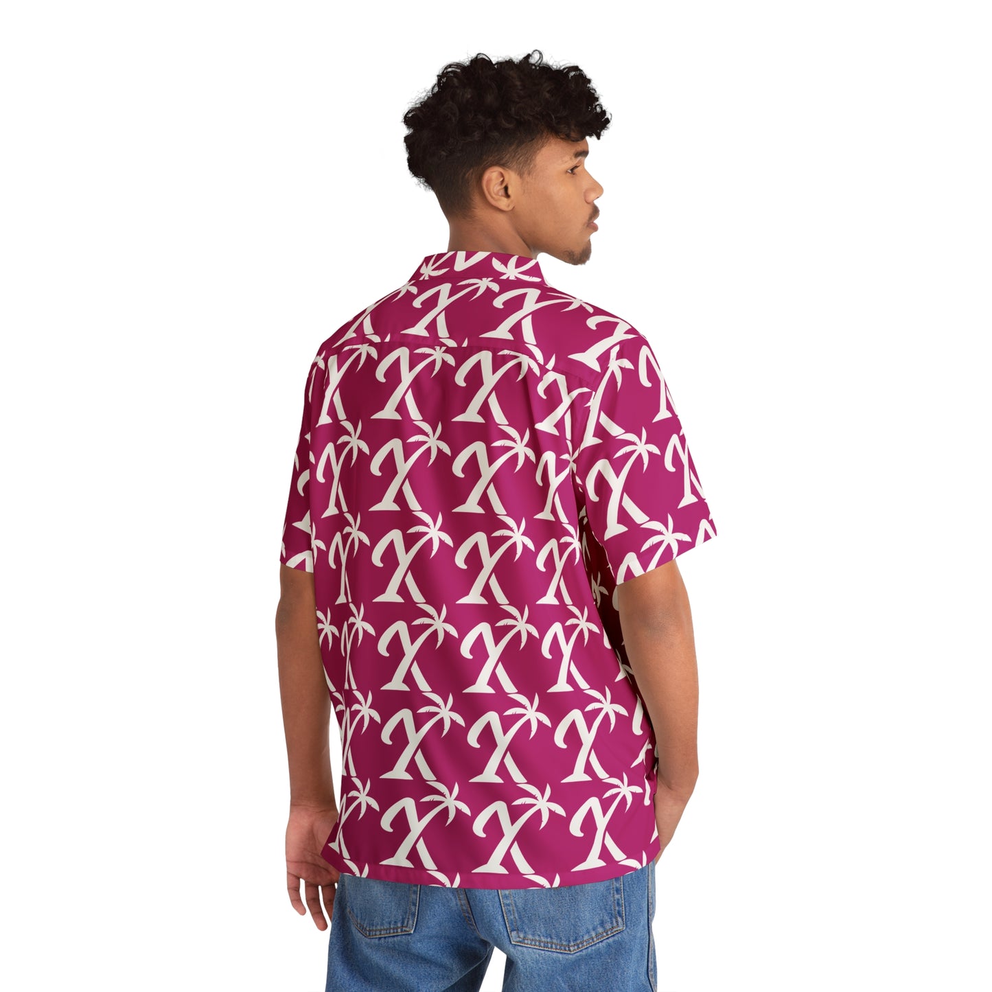 Hawaiian Shirt Pink - Xavier's Island Streetwear and Beach Vibes