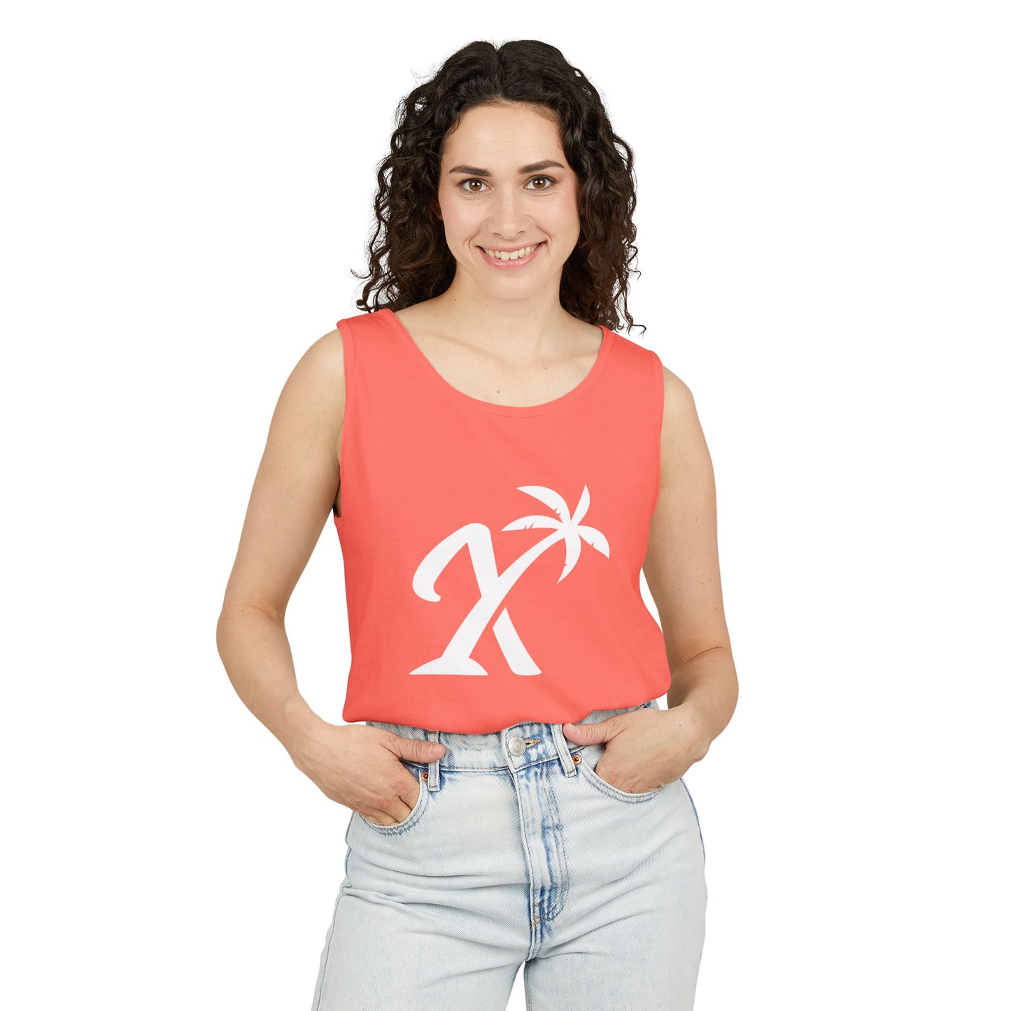 Unisex Garment-Dyed Tank Top for Summer Vibes - Perfect for Casual Outings & Beach Days